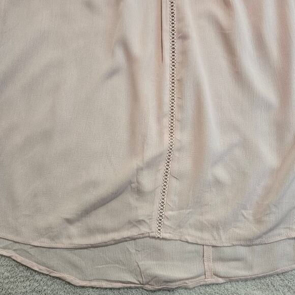 NWT Torrid Gauze Goddess Neck Tank Top Sz L High-low Peach Summer Gauzy - Picture 3 of 12